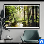 Poster Im Wald Querformat Produktvorschau mit dem Bild Im Wald im Format Querformat.