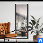 Poster Innenstadt Von Manhattan Schmal Produktvorschau mit dem Bild Innenstadt von Manhattan im Format Schmal.