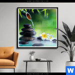 Poster Japanischer Brunnen Quadrat Produktvorschau mit dem Bild Japanischer Brunnen im Format Quadrat.