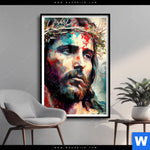 Poster Jesus Christus Mit Dornenkrone Hochformat Produktvorschau mit dem Bild Jesus Christus mit Dornenkrone im Format Hochformat.