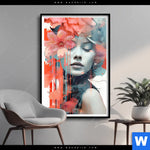 Poster Jolanda Frau Mit Blumen Im Haar Hochformat Produktvorschau mit dem Bild Jolanda - Frau mit Blumen im Haar im Format Hochformat.