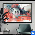 Poster Jolanda Frau Mit Blumen Im Haar Querformat Produktvorschau mit dem Bild Jolanda - Frau mit Blumen im Haar im Format Querformat.