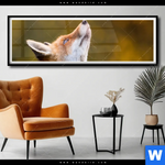 Poster Junger Fuchs Panorama Produktvorschau mit dem Bild Junger Fuchs im Format Panorama.
