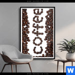 Poster Kaffeegenuss Aus Besten Bohnen Hochformat Produktvorschau mit dem Bild Kaffeegenuss aus besten Bohnen im Format Hochformat.