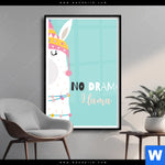 Poster Kein Drama Lama Hochformat Produktvorschau mit dem Bild Kein Drama Lama im Format Hochformat.