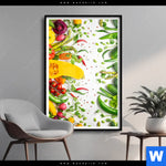 Poster Knackiges Frisches Gemuese Hochformat Produktvorschau mit dem Bild Knackiges frisches Gemüse im Format Hochformat.