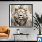 Poster Koenig Der Tiere Quadrat Produktvorschau mit dem Bild König der Tiere im Format Quadrat.