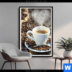 Poster Koestlicher Kaffee Hochformat Produktvorschau mit dem Bild Köstlicher Kaffee im Format Hochformat.