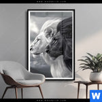 Poster Kontrast Loewenkraft Hochformat Produktvorschau mit dem Bild Kontrast Löwenkraft im Format Hochformat.