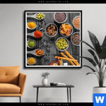 Poster Kraeutermischung Quadrat Produktvorschau mit dem Bild Kräutermischung im Format Quadrat.