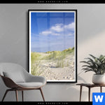 Poster Kuestenwanderung Durch Sandduenen Hochformat Produktvorschau mit dem Bild Küstenwanderung durch Sanddünen im Format Hochformat.