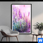 Poster Lavendelbluetenfeld Hochformat Produktvorschau mit dem Bild Lavendelblütenfeld im Format Hochformat.