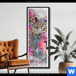 Poster Leopard Blumen Schmal Produktvorschau mit dem Bild Leopard & Blumen im Format Schmal.
