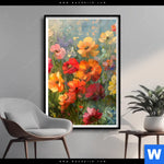Poster Leuchtende Fruehlingsblumen Hochformat Produktvorschau mit dem Bild Leuchtende Frühlingsblumen im Format Hochformat.