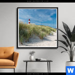 Poster Leuchtturm No 1 Quadrat Produktvorschau mit dem Bild Leuchtturm No. 1 im Format Quadrat.