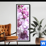 Poster Lila Fliederblueten Schmal Produktvorschau mit dem Bild Lila Fliederblüten im Format Schmal.