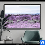 Poster Lila Savanne Kopie Querformat Produktvorschau mit dem Bild Lila Savanne im Format Querformat.