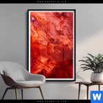 Poster Liquid Marmor Rot Hochformat Produktvorschau mit dem Bild Liquid Marmor rot im Format Hochformat.