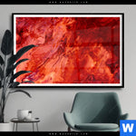 Poster Liquid Marmor Rot Querformat Produktvorschau mit dem Bild Liquid Marmor rot im Format Querformat.