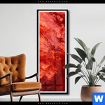 Poster Liquid Marmor Rot Schmal Produktvorschau mit dem Bild Liquid Marmor rot im Format Schmal.