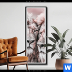 Poster Loewen Harmonie In Pastell Schmal Produktvorschau mit dem Bild Löwen - Harmonie in Pastell im Format Schmal.