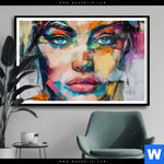 Poster Loretta Abstrakt Patchwork Art Querformat Produktvorschau mit dem Bild Loretta - Abstrakt Patchwork Art im Format Querformat.