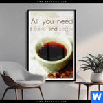 Poster Love Coffee Hochformat Produktvorschau mit dem Bild Love & Coffee im Format Hochformat.