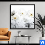 Poster Luftige Bluetenstille Quadrat Produktvorschau mit dem Bild Luftige Blütenstille im Format Quadrat.