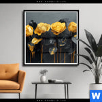 Poster Luxus Rosen Quadrat Produktvorschau mit dem Bild Luxus Rosen im Format Quadrat.