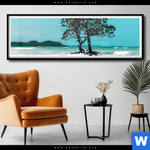 Poster Mangrovenbaum Im Wasser Panorama Produktvorschau mit dem Bild Mangrovenbaum im Wasser im Format Panorama.