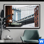 Poster Manhattan Querformat Produktvorschau mit dem Bild Manhattan im Format Querformat.