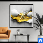 Poster Maritime Muschel Kunst Quadrat Produktvorschau mit dem Bild Maritime Muschel-Kunst im Format Quadrat.