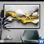 Poster Maritime Muschel Kunst Querformat Produktvorschau mit dem Bild Maritime Muschel-Kunst im Format Querformat.