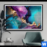 Poster Marmorstruktur Lavendel Querformat Produktvorschau mit dem Bild Marmorstruktur Lavendel im Format Querformat.