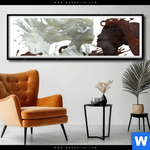 Poster Milch Kuesst Schokolade Panorama Produktvorschau mit dem Bild Milch küsst Schokolade im Format Panorama.