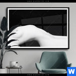 Poster Nacktheit In Schwarzweiss Querformat Produktvorschau mit dem Bild Nacktheit in Schwarzweiß im Format Querformat.