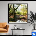 Poster Natuerlicher Wald Quadrat Produktvorschau mit dem Bild Natürlicher Wald im Format Quadrat.