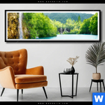 Poster Natur Pur Am See Panorama Produktvorschau mit dem Bild Natur pur am See im Format Panorama.