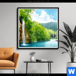 Poster Natur Pur Am See Quadrat Produktvorschau mit dem Bild Natur pur am See im Format Quadrat.