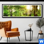 Poster Natur Pur Der Wald Panorama Produktvorschau mit dem Bild Natur pur - Der Wald im Format Panorama.