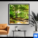 Poster Natur Pur Der Wald Quadrat Produktvorschau mit dem Bild Natur pur - Der Wald im Format Quadrat.