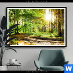 Poster Natur Pur Der Wald Querformat Produktvorschau mit dem Bild Natur pur - Der Wald im Format Querformat.