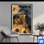 Poster Naturbild Rabe Blueten Hochformat Produktvorschau mit dem Bild Naturbild - Rabe & Blüten im Format Hochformat.