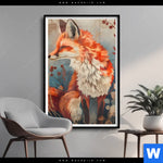 Poster Naturpoesie Mit Fuchs Hochformat Produktvorschau mit dem Bild Naturpoesie mit Fuchs im Format Hochformat.