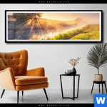 Poster Nebel Am Fluss Panorama Produktvorschau mit dem Bild Nebel am Fluss im Format Panorama.