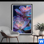 Poster Neon Sukkulenten Hochformat Produktvorschau mit dem Bild Neon Sukkulenten im Format Hochformat.