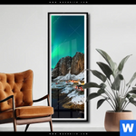 Poster Nordlichter Schmal Produktvorschau mit dem Bild Nordlichter im Format Schmal.