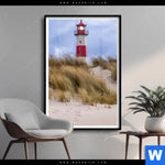 Poster Nordsee Leuchtturm Hochformat Produktvorschau mit dem Bild Nordsee Leuchtturm im Format Hochformat.