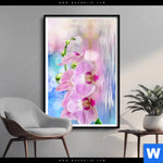 Poster Orchideen Blueten Hochformat Produktvorschau mit dem Bild Orchideen Blüten im Format Hochformat.