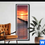 Poster Ostsee Sonnenuntergang Schmal Produktvorschau mit dem Bild Ostsee Sonnenuntergang im Format Schmal.